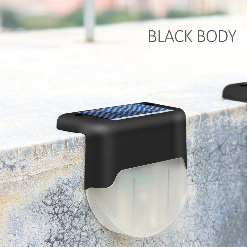 4pcs LED Solar Power Disk Lights Fence Light Outdoor Solar S