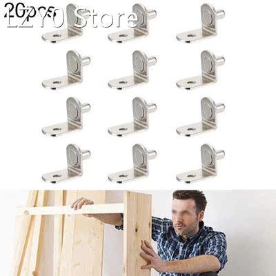 20Pcs Shelf Brackets Support Studs Pegs 5mm Metal Pin Shelve