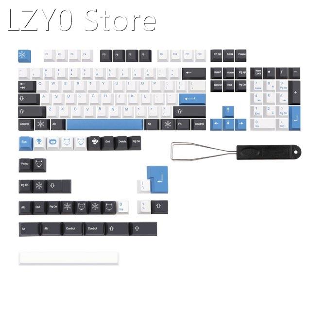 137 Keys/Set Arctic Keycap Cherry Profile PBT Key Cap for MX