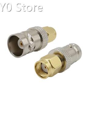 1/2Pcs RP SMA Male Plug to BNC Female Jack Straight RF Coaxi