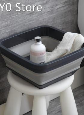 Portable Folding Bucket Foldable Basin Fishing Camping Car W