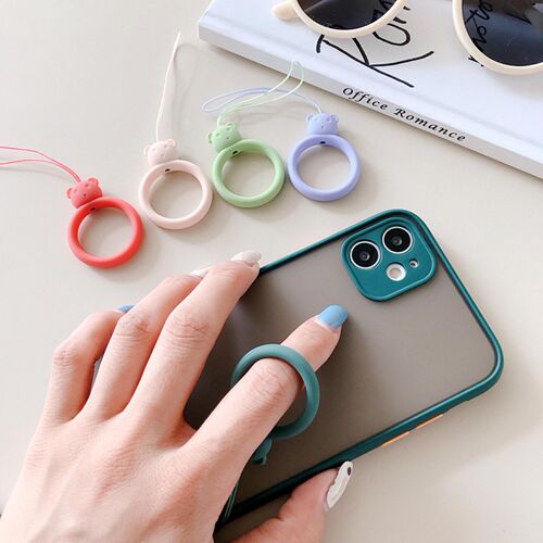 New 2pcs Silicone Pendant Mobile Phone Straps Keycord Lanya
