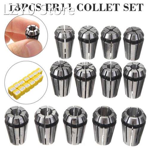13pcs ER11 Spring Collet Chucks Tool Holder For CNC Engravin