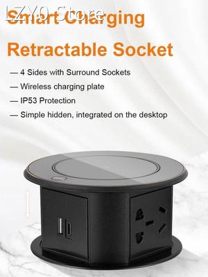 Smart Retractable Pop Up Socket,Wireless Charge,USB Port,IP5