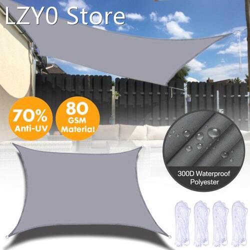 Large Square Sunshade Outdoor Canopy Garden Patio Pool Water