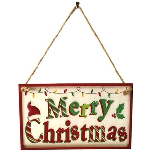 New Christmas Indoor Outdoor Wood Hanging Door Decorations 1