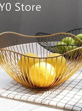 Simple Modern Iron Fruit Basket Fruit Container Bowl Home Cr