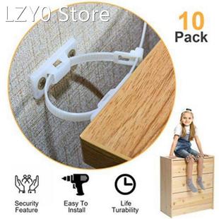 10pcs Furniture Straps Baby Proofing Furniture Anchors Adjus