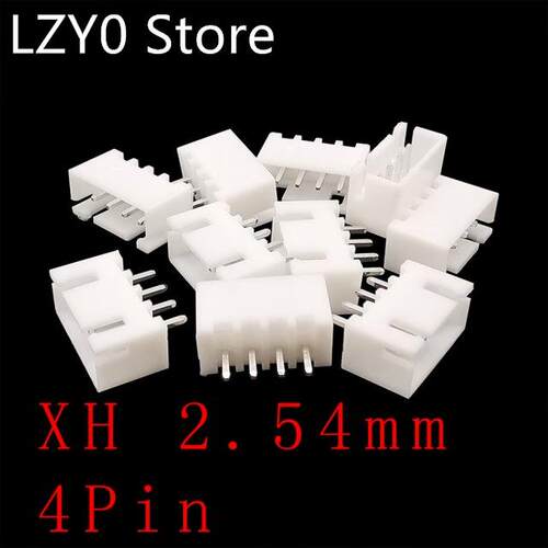 100PCS XH2.54 4 Pin Pitch 2.54mm Male Plug Plastic Holder sh