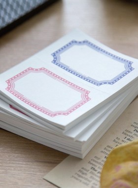 8 Packs Mixed Total 240PCS Vintage Tickets Theme Memo Pad Se