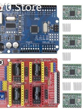 1set CNC Shield Expansion Board 3D Printer + 4 x A4988 Stepp