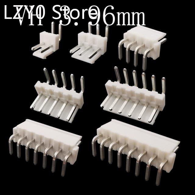 50Pcs Right Angle VH 3.96 Connector VH 3.96mm Pitch 2P 3P 4P