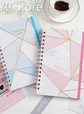 A5 Marble Teacher Planner Academic Planner Twin-coil Binding