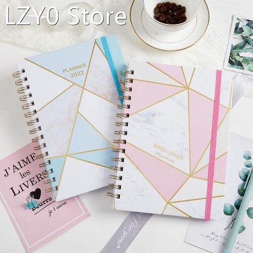 A5 Marble Teacher Planner Academic Planner Twin-coil Binding
