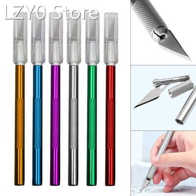 Metal Scalpel Blades Non Slip Cutter Engraving Craft Blades