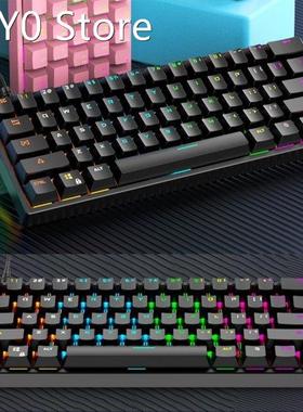 G101 61 Key Mechanical Keyboard USB Wired LED Backlit Axis G