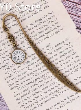 Vintage Alloy Metal Tower Bookmarks For Student Retro Statio