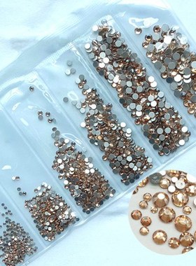 Nail Design Crystals AB 1584pcs Multi-size Glass Nail Rhines