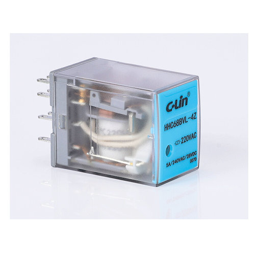 。继电器欣灵灯HHC68BVL-4Z带 HH54PL AC220V DC24V MY45A中间 新