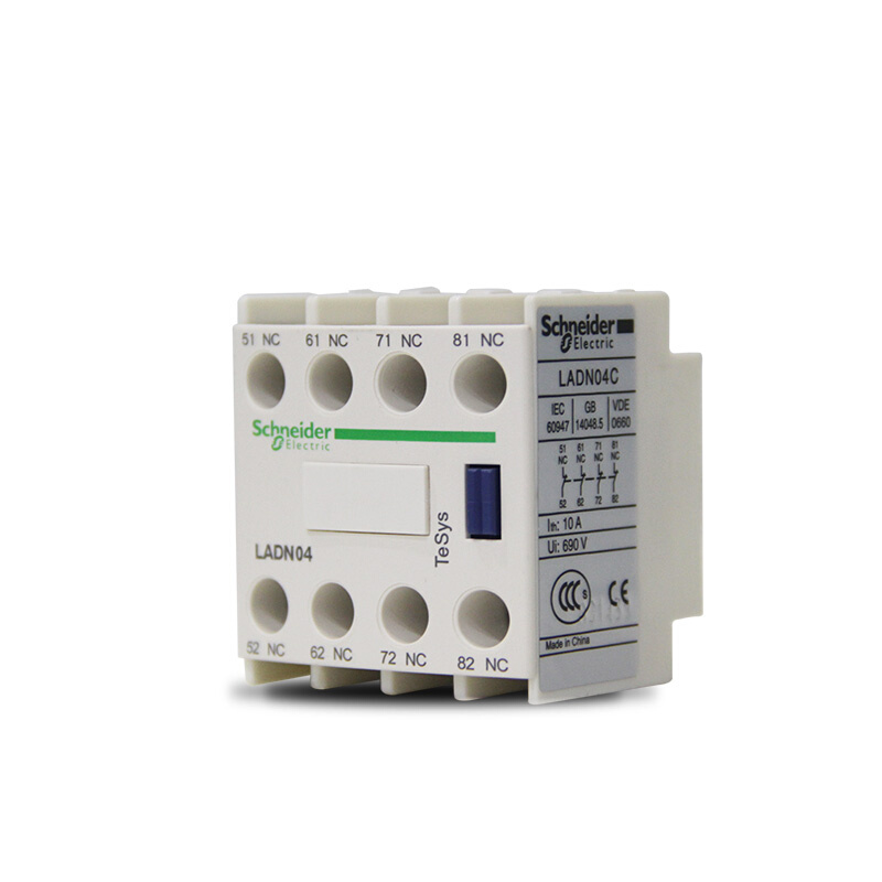 。常开四原装DN施耐德交流接触器LC1D 正装辅助触头触点模块LA