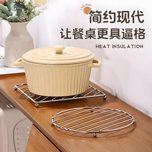 不锈钢锅垫防烫耐高温厨房桌面碗碟隔热垫餐桌垫圈砂锅专用垫蒸架