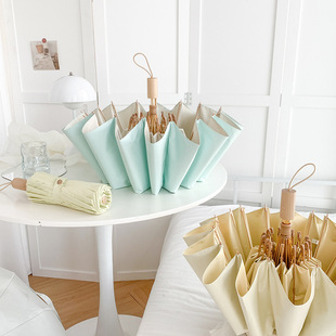 高定彩胶16骨太阳伞加大抗风彩胶防晒防紫外线晴雨两用折叠