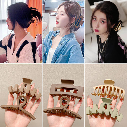 发夹女后脑勺抓夹鲨鱼夹发卡感发抓大号头发夹子头饰2023新款