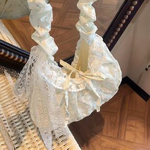 包包碎花蕾丝手提包高级感轻奢小众超火精致日常通勤百搭轻便小包