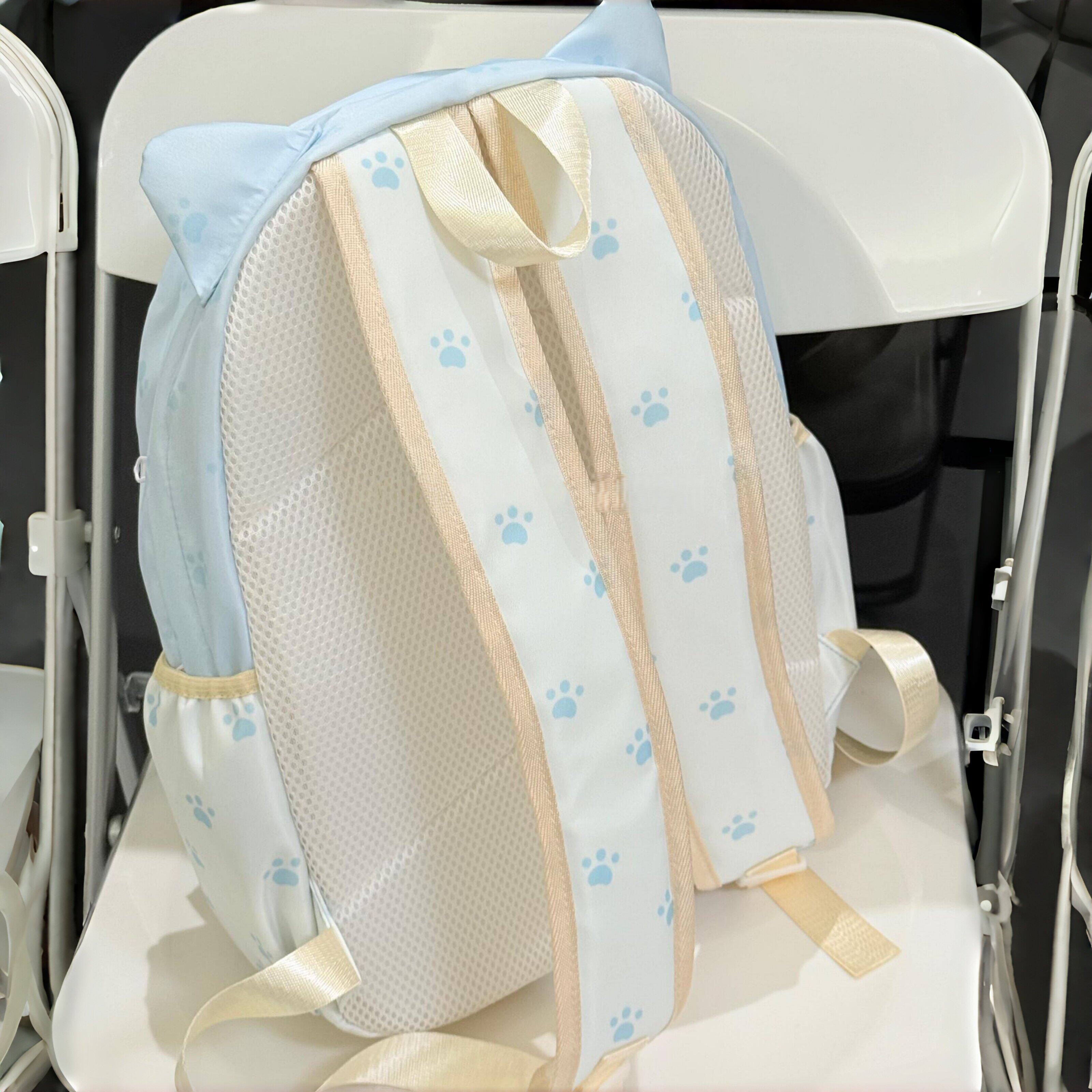 【红薯同款】可爱猫抓印波点书包日系小学初高中女上学背包双肩包