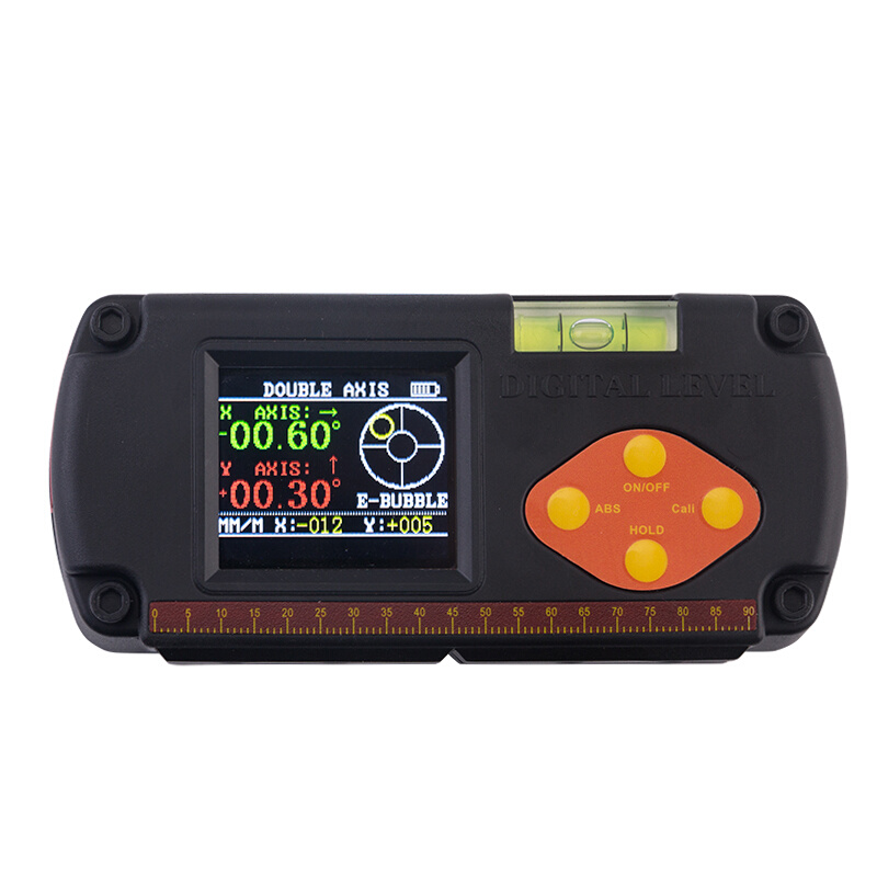 。【双轴倾角仪电子数显水平仪角度尺xy磁性坡度测量装修安装360