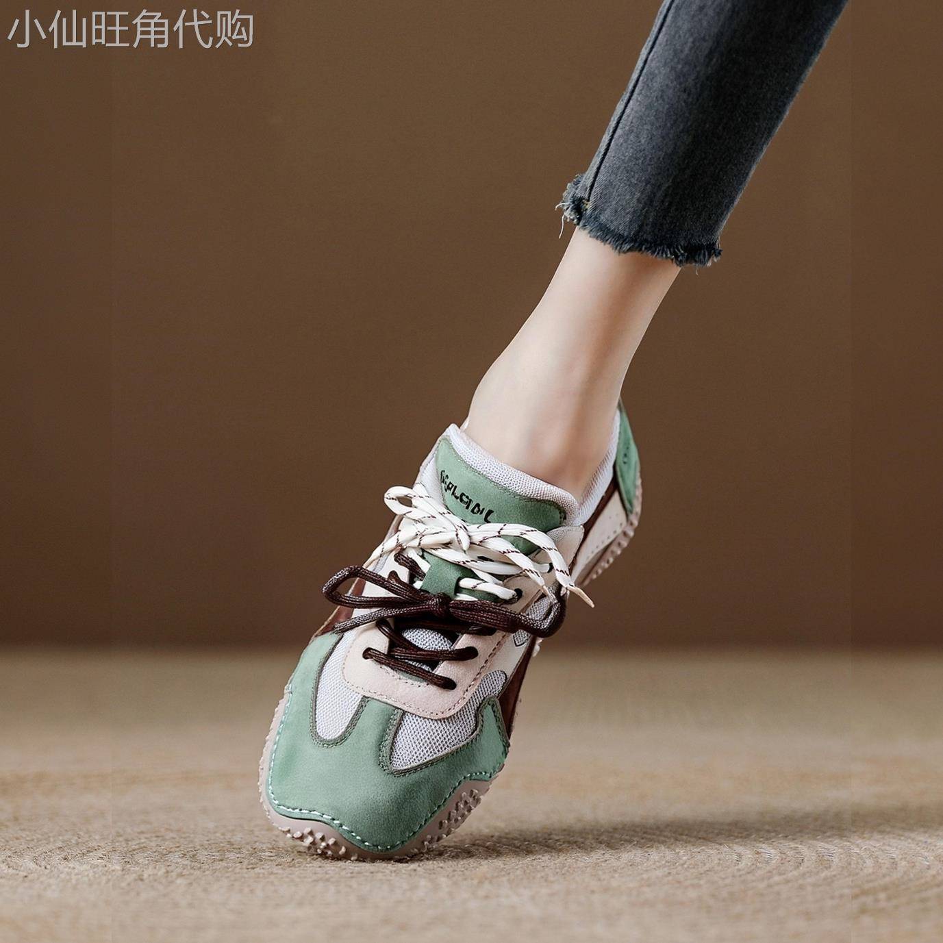 西班牙小众品牌ONGYSL网面透气透气运动鞋女软底阿甘鞋运动跑步鞋