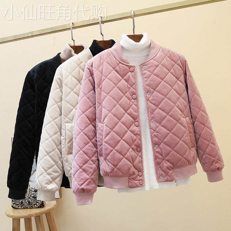 棉服女2025新款冬季加厚韩版宽松百搭短款轻薄棒球服棉衣棉袄外套