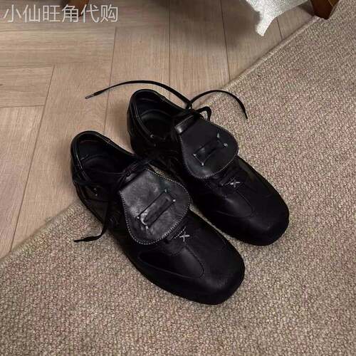 【意大利&奢品】方头拳击鞋通勤德训鞋男女同款芭蕾鞋训练鞋英伦