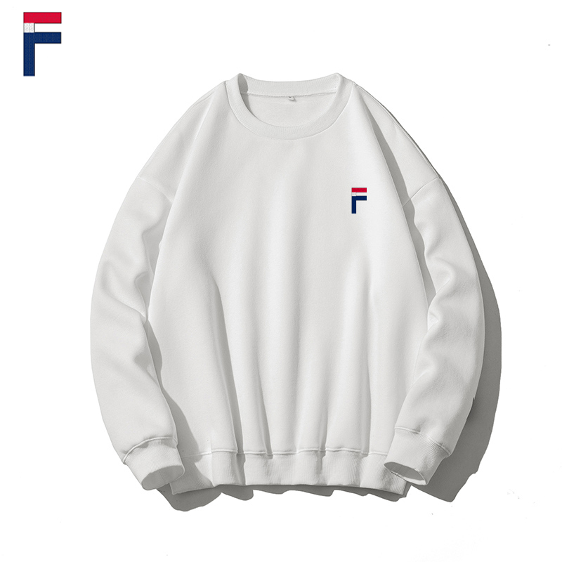 斐勒满天星加绒加厚字母卫衣男宽松休闲潮流运动长袖T恤连帽外套