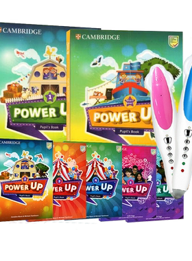 【贴纸点读】原版进口剑桥少儿英语教材Power Up 1 2 3 4 5 6级powerup小学KET教材YLE考试词汇语法pu英文