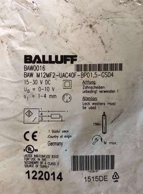 议价全新巴鲁夫balluff传感器baw0016一个图为实