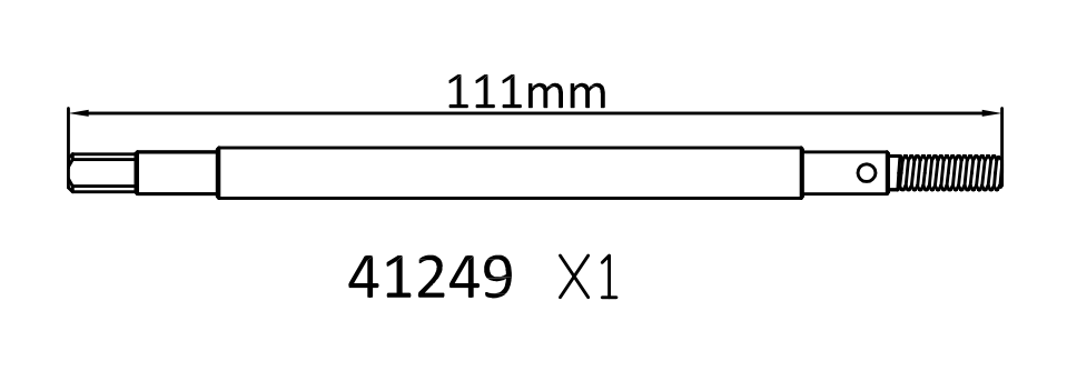 CROSSRC FC6中、后桥半轴41247 41249  CS97400734