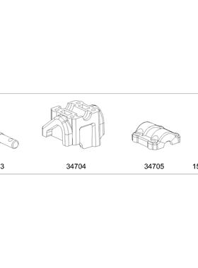 CROSSRC EMOXL 大野牛 过桥传动轴套件42233 CS-97401298