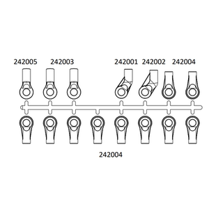 CROSSRC 大恐龙 1/6球头扣组件 CS-97401469