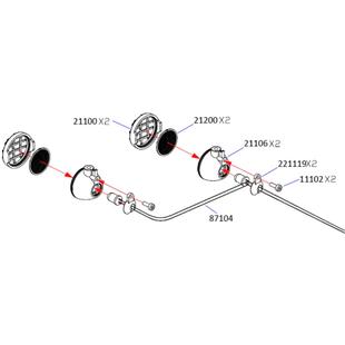 CROSSRC 大虎鲨 UT4 PRO圆灯组件 CS-97401329