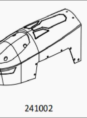 CROSSRC 拖拉机 大铁牛 TL4 PC红色前仓盖241002 CS-97401377