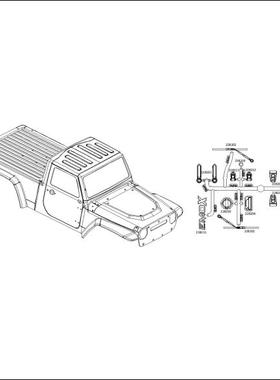 CROSSRC 2024版 EMOX 大犀牛 吸塑深灰色车壳  CS-97401244