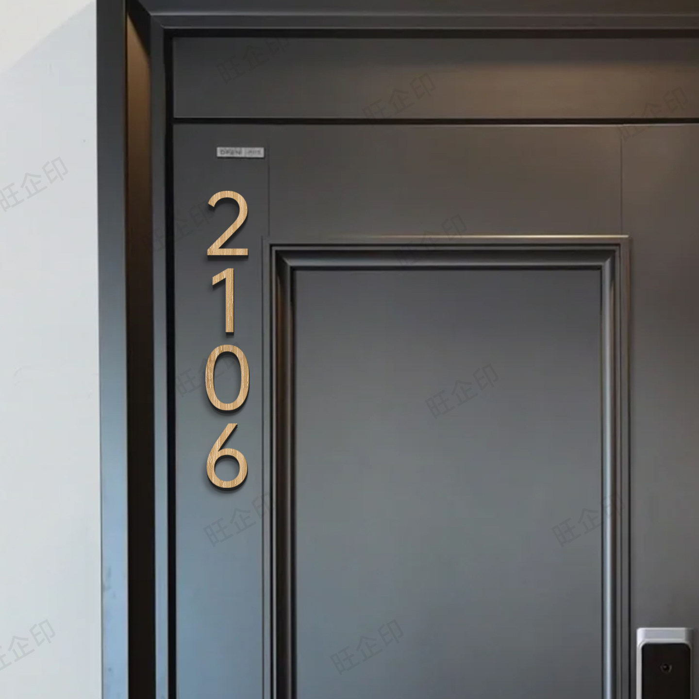 轻奢现代风3D立体数字号码牌门牌