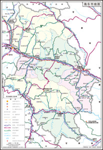 青海省海东市地图行政区划水系交通公路卫星地形地势村乡镇小区湖