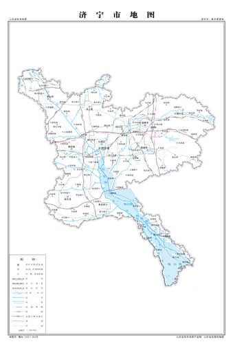 济宁市地图交通水系地形河流行政区划湖泊旅游铁路山峰卫星村界乡