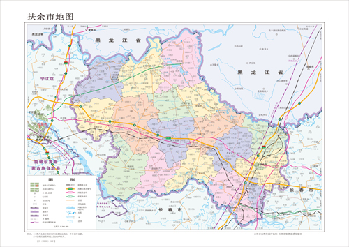 松原市扶余市地图水系河流湖泊交通行政区划旅游铁路地形卫星流域