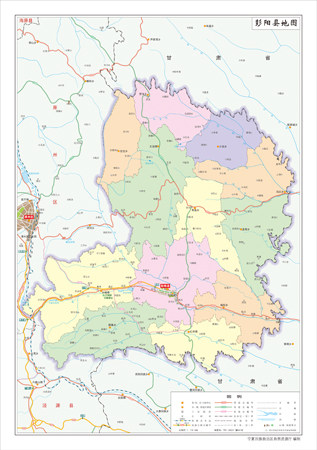 彭阳县地图水系河流湖泊交通行政区划旅游铁路地形卫星流域乡镇村