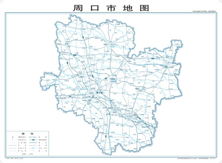 周口市地图水系河流湖泊交通行政区划旅游铁路地形卫星地势山峰村