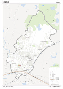 广州市天河区元岗街道地图行政区划水系交通地形卫星流域打印定制