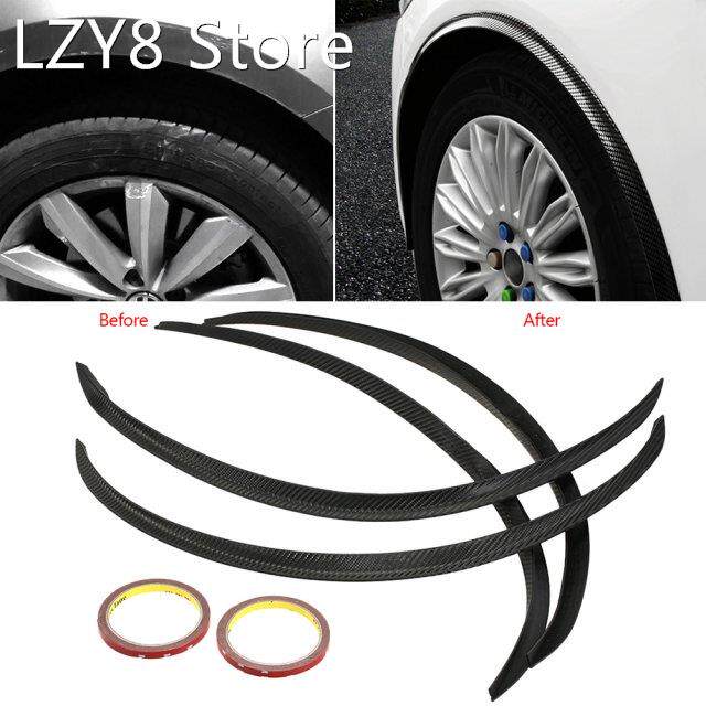 4PCS Car Fender Flare Extension Wheel Eyebrow Protector Lip_虎窝淘